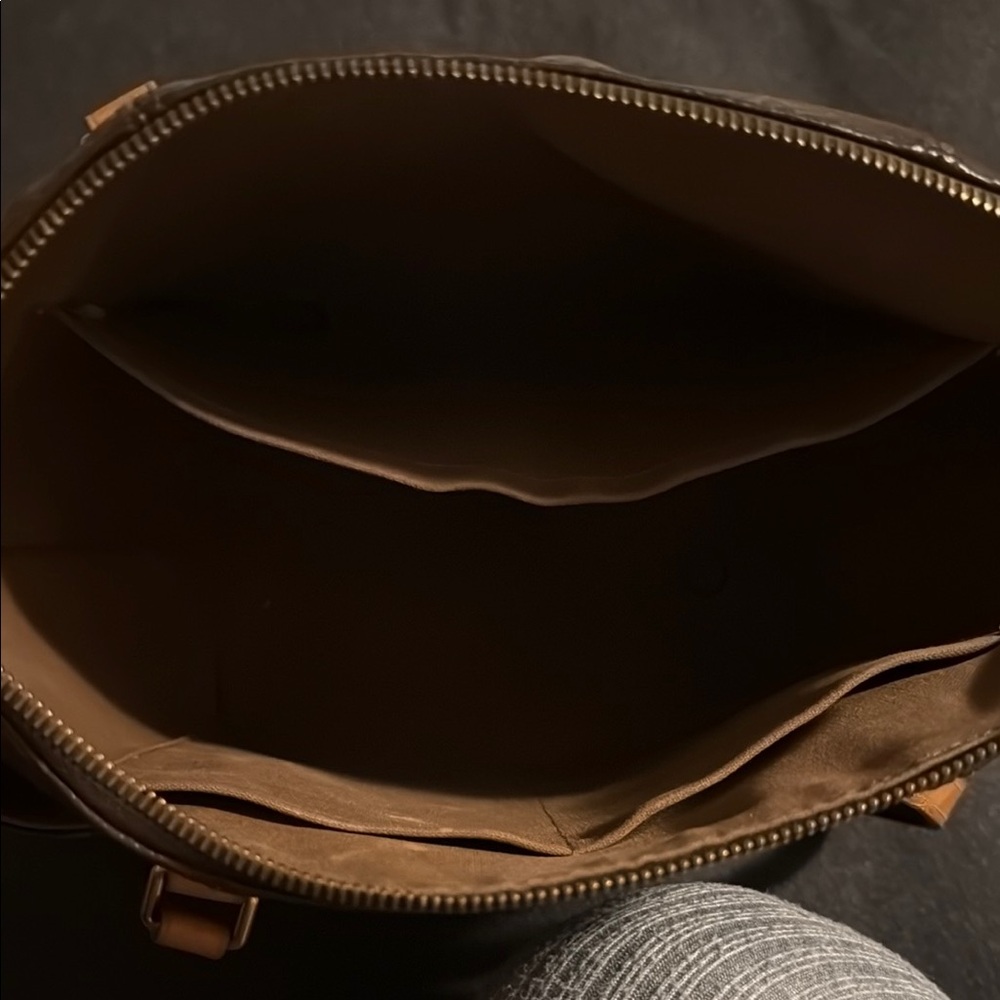 Louis Vuitton Brown Monogram Tote Bag - Picture 3 of 4